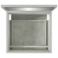 Badkamerkast met spiegel bewerkt hout betongrijs 8