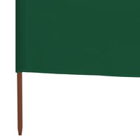 Windscherm 3-panelen 400x160 cm stof groen 4
