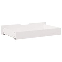 Bedlades 2 st 90x55x17 cm massief grenenhout wit 6