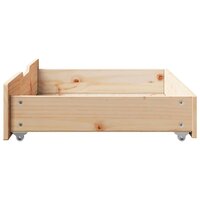 Bedlades 2 st met wieltjes 85x55x17 cm massief grenenhout 5