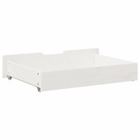 Bedlades 2 st 80x55x17 cm massief grenenhout wit 6