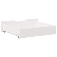 Bedlades 2 st 75x55x17 cm massief grenenhout wit 6