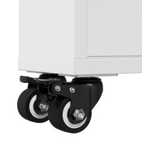 Opbergtrolley smal 48x13x68 cm bewerkt hout wit 8