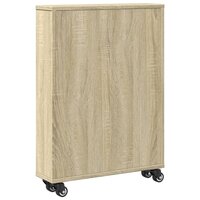 Opbergtrolley smal 48x13x68 cm bewerkt hout sonoma eikenkleurig 6