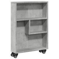 Opbergtrolley smal 48x13x68 cm bewerkt hout betongrijs 2