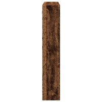 Wandkast 80x15x80 cm bewerkt hout oud houtkleurig 5