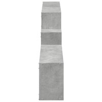 Wandkast 158x18x53 cm bewerkt hout betongrijs 5