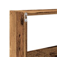 Wandkast 158x18x53 cm bewerkt hout oud houtkleurig 8