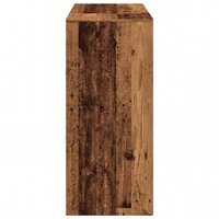 Bartafel met schap 124x46x103,5 cm bewerkt hout oud houtkleurig 5