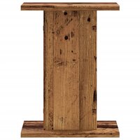 Speakerstandaards 2 st 30x30x40 cm bewerkt hout oud houtkleurig 5