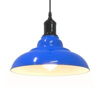 Hanglamp in hoogte verstelbaar E27 &Oslash;31 cm metaal donkerblauw 5
