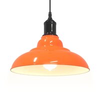 Hanglamp in hoogte verstelbaar E27 &Oslash;31cm metaal glanzend oranje 5