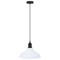 Hanglamp in hoogte verstelbaar E27 &Oslash;31 cm metaal glanzend wit 2