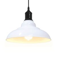 Hanglamp in hoogte verstelbaar E27 &Oslash;31 cm metaal glanzend wit 5