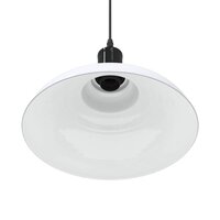 Hanglamp in hoogte verstelbaar E27 &Oslash;31 cm metaal glanzend wit 9