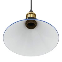 Hanglamp in hoogte verstelbaar E27 &Oslash;22 cm metaal donkerblauw 9