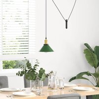 Hanglamp in hoogte verstelbaar E27 &Oslash;22 cm metaal glanzend groen 3