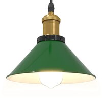 Hanglamp in hoogte verstelbaar E27 &Oslash;22 cm metaal glanzend groen 4