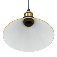 Hanglamp in hoogte verstelbaar E27 &Oslash;22 cm metaal glanzend geel 9