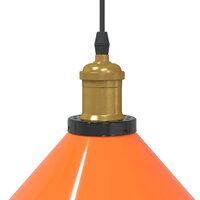 Hanglamp in hoogte verstelbaar E27 &Oslash;22cm metaal glanzend oranje 8