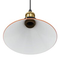 Hanglamp in hoogte verstelbaar E27 &Oslash;22cm metaal glanzend oranje 9
