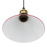 Hanglamp in hoogte verstelbaar E27 &Oslash;22 cm metaal glanzend rood 9