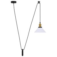 Hanglamp in hoogte verstelbaar E27 &Oslash;22 cm metaal glanzend wit 2