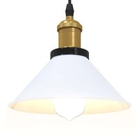 Hanglamp in hoogte verstelbaar E27 &Oslash;22 cm metaal glanzend wit 5