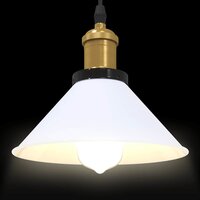 Hanglamp in hoogte verstelbaar E27 &Oslash;22 cm metaal glanzend wit 6