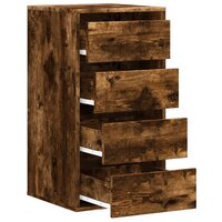 Ladekast 40x41x76 cm bewerkt hout gerookt eikenkleurig 5