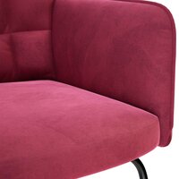Schommelstoel fluweel wijnrood 6