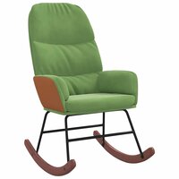 Schommelstoel fluweel lichtgroen 2