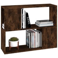 Boekenkast/kamerscherm 80x24x63 cm gerookt eikenkleurig 4