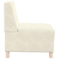 Fauteuil 55 cm fluweel cr&egrave;mekleurig 5