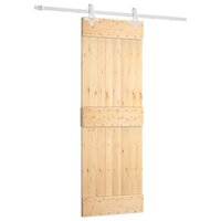 Schuifdeur met beslag 70x210 cm massief grenenhout 2