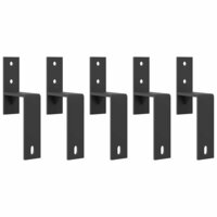 Doos met onderdelen voor schuifdeur 183 cm staal zwart 4