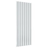 Dakpanelen 12 st 100x36 cm gepoedercoat staal grijs 5