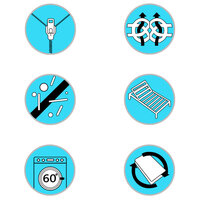 Matras 7 Zone 10 cm PU-schuim H2 H3 80x200 cm 8