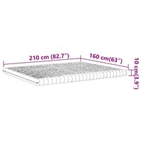 Schuimmatras 7 zones hardheid 20 ILD 160x210 cm wit 9