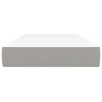 Pocketveringmatras 90x190x20 cm stof lichtgrijs 3