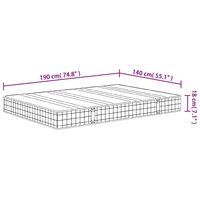 Binnenveringmatras middelhard 140x190 cm 9