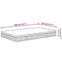 Binnenveringmatras middelhard 120x200 cm 7