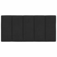 Hoofdbordkussen 100 cm fluweel zwart 5