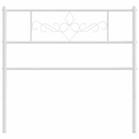 Hoofdbord 100 cm metaal wit 3