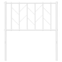 Hoofdbord 75 cm metaal wit 4