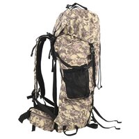 Wandelrugzak 60 L camouflage oxford stof camelbruin 2