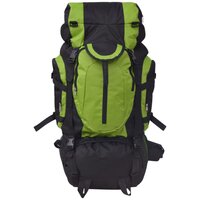 Rugzak hiking XXL 75 L zwart en groen 2