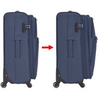 Trolleyset marineblauw 3-delig 7