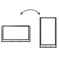 Haardhoutrek 110x30x61 cm staal zwart 8