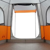Autotent 4-persoons waterdicht grijs en oranje 9